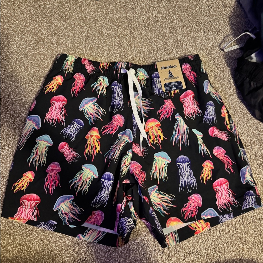 Chubbies Men's Swim Trunks with Jellyfish Print